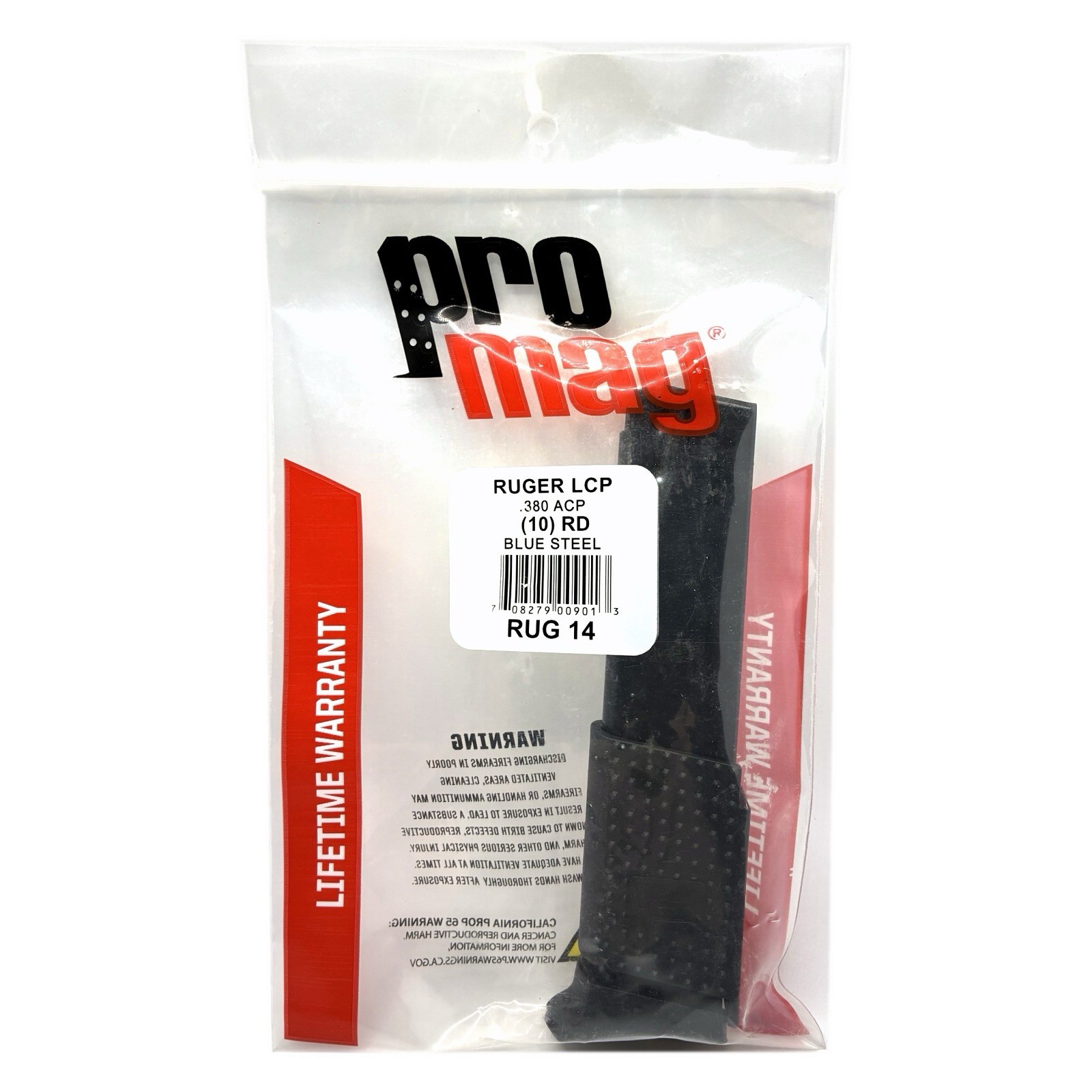 ProMag 10-Round Steel Clip Magazine for Ruger Extended LCP .380 ACP - RUG 14 MAG ProMag 10-Round Steel Clip Magazine for Ruger Extended LCP .380 ACP - RUG 14 MAG