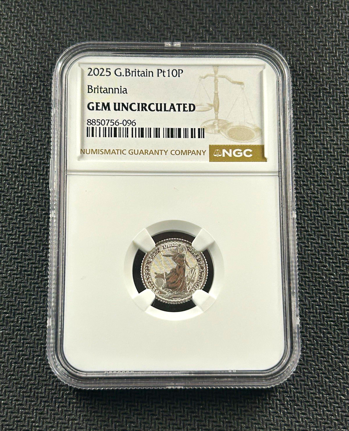 2025 Great Britain 10 Pence Britannia 1/10 oz Pt Platinum 0.9995 NGC Gem Unc 2025 Great Britain 10 Pence Britannia 1/10 oz Pt Platinum 0.9995 NGC Gem Unc