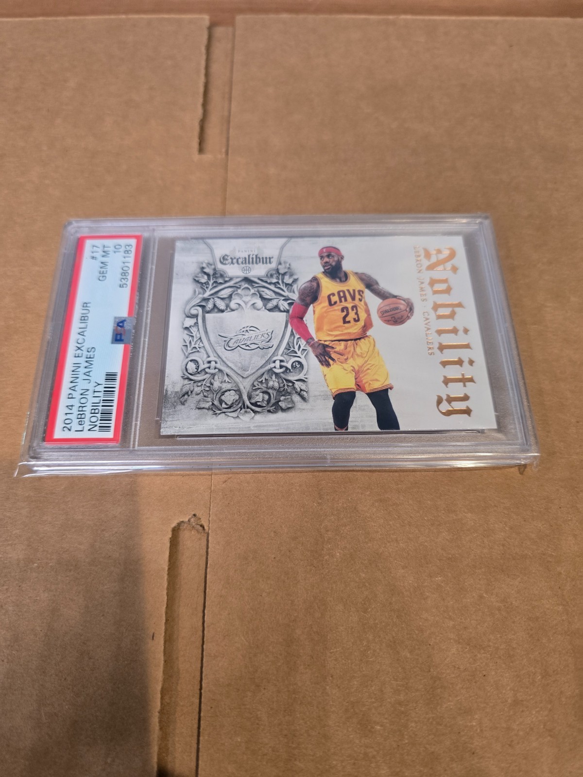 2014-15 Panini Excalibur - Nobility LeBron James #17 - PSA 10 Cavaliers