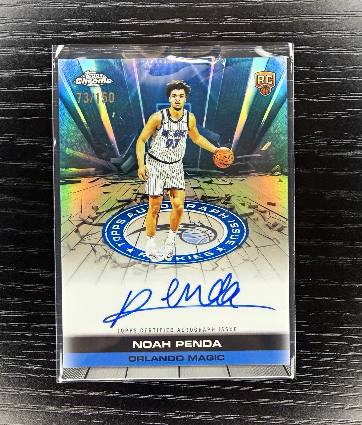2025 Noah Penda Topps Chrome Issue Blue Rookie Auto /150 #TAIR-NP Magic 2025 Noah Penda Topps Chrome Issue Blue Rookie Auto /150 #TAIR-NP Magic
