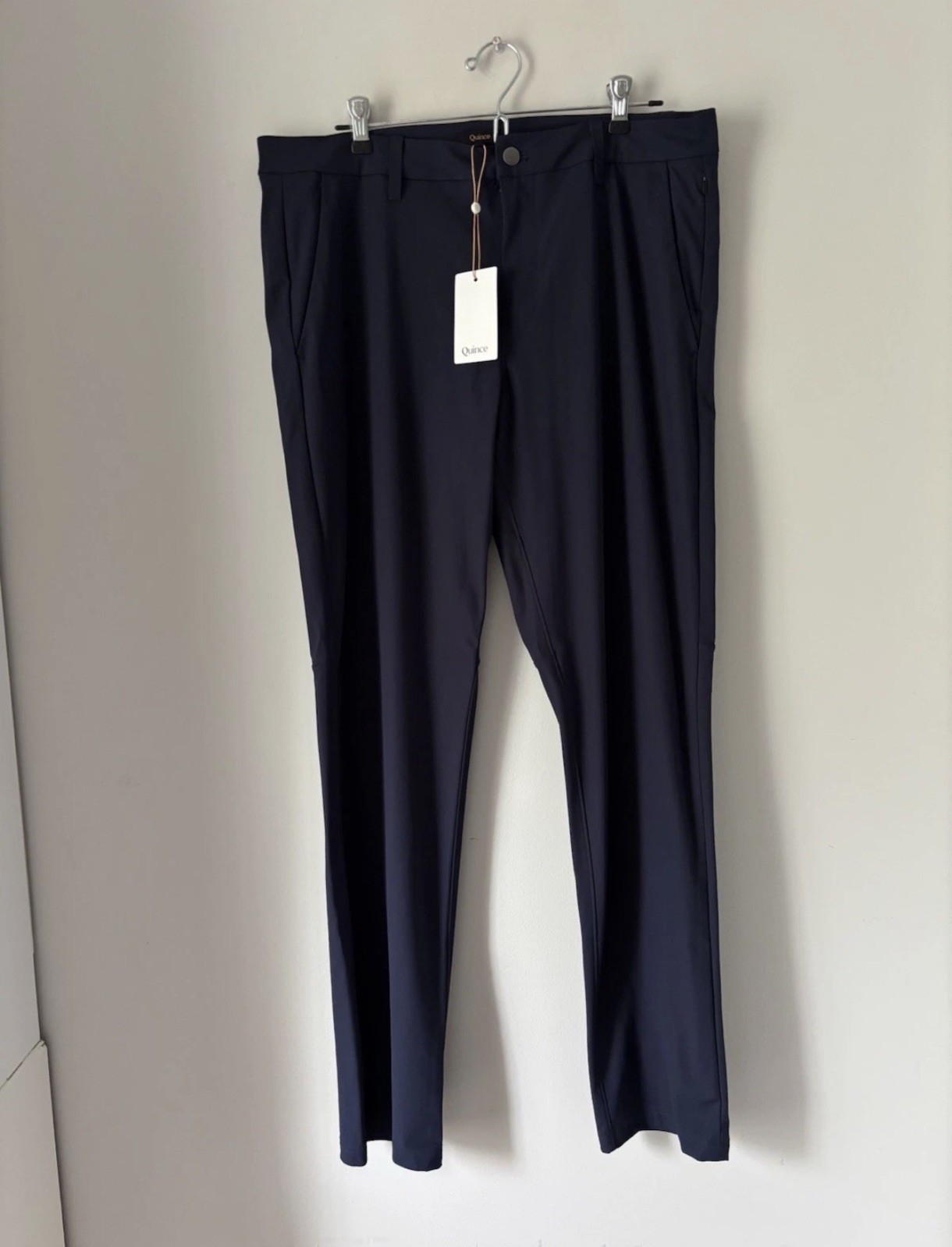 Quince Men’s Commuter Pants NWT 34x34 Navy Blue