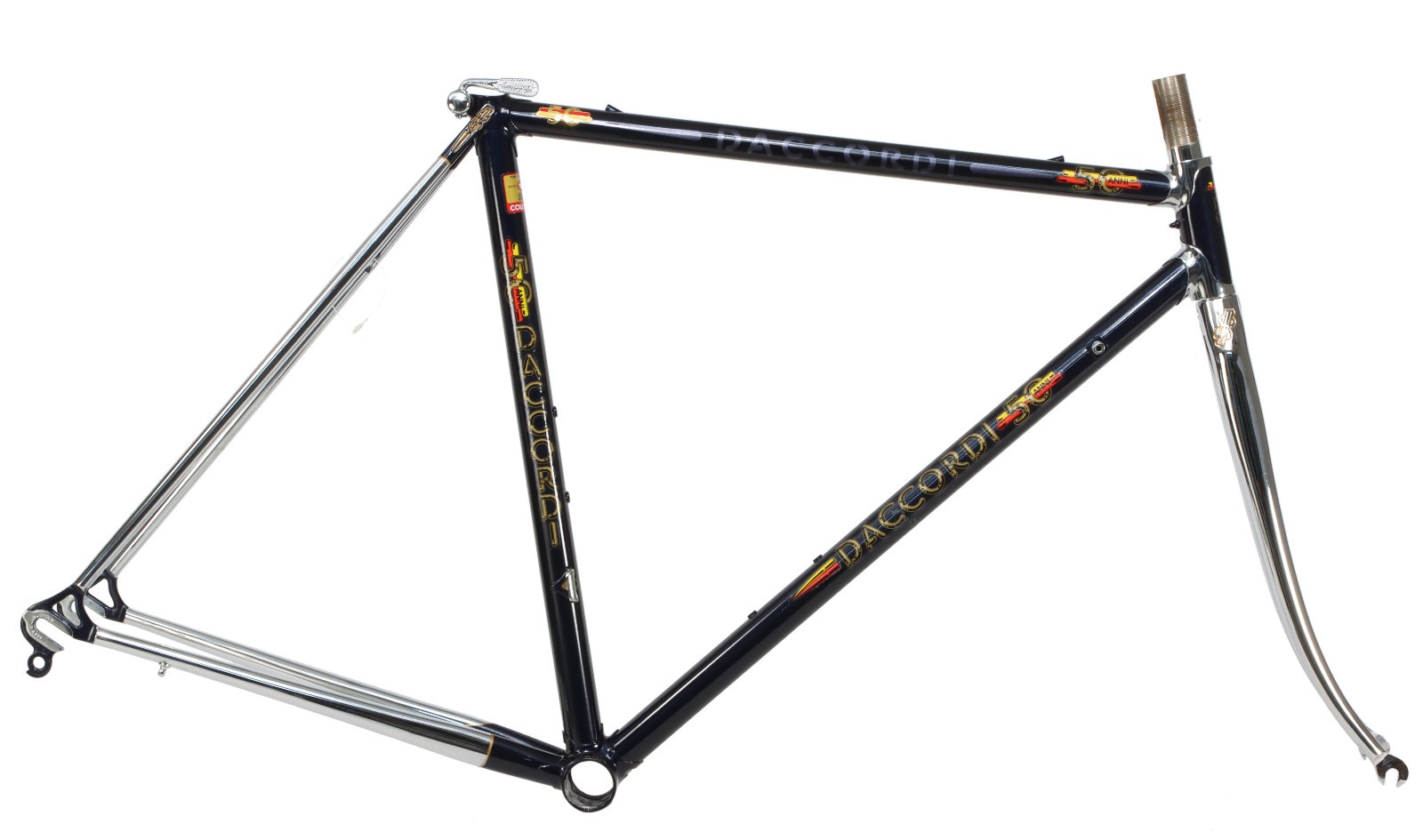 Daccordi 50th Anniversary Road Frameset 51cm Columbus SLX Blue NOS Vintage Daccordi 50th Anniversary Road Frameset 51cm Columbus SLX Blue NOS Vintage