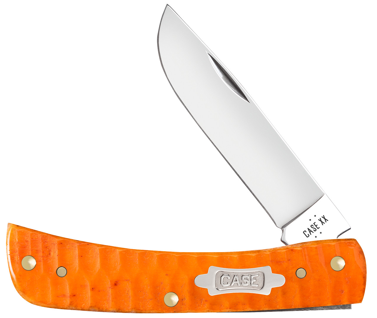 Case xx Knives Sod Buster Jr Gator Persimmon Orange 38074 Carbon Steel Knife