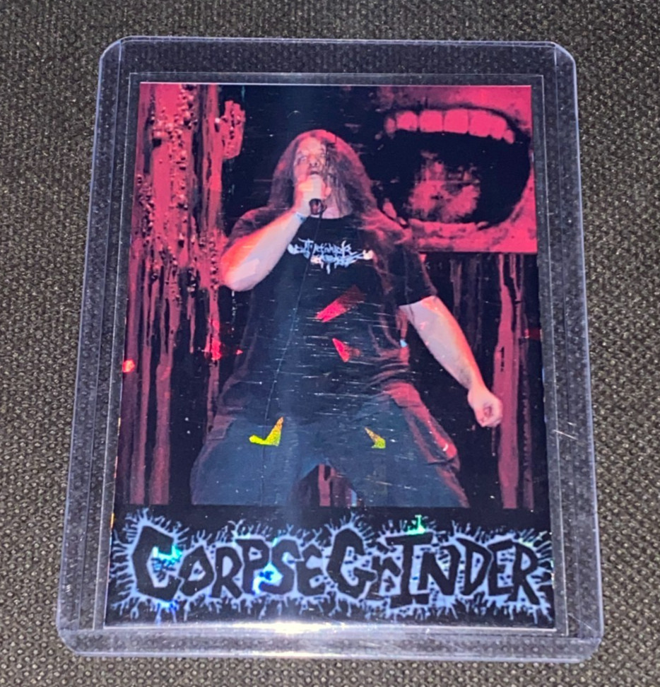 Cannibal Corpse Custom Holofoil Refractor Death Metal Card CorpseGrinder Cannibal Corpse Custom Holofoil Refractor Death Metal Card CorpseGrinder