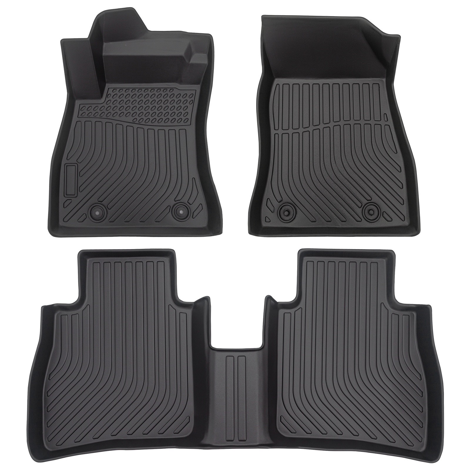 3D Floor Mats Liner Carpets For 2014-2019 Nissan Sentra TPE Rubber All Weather