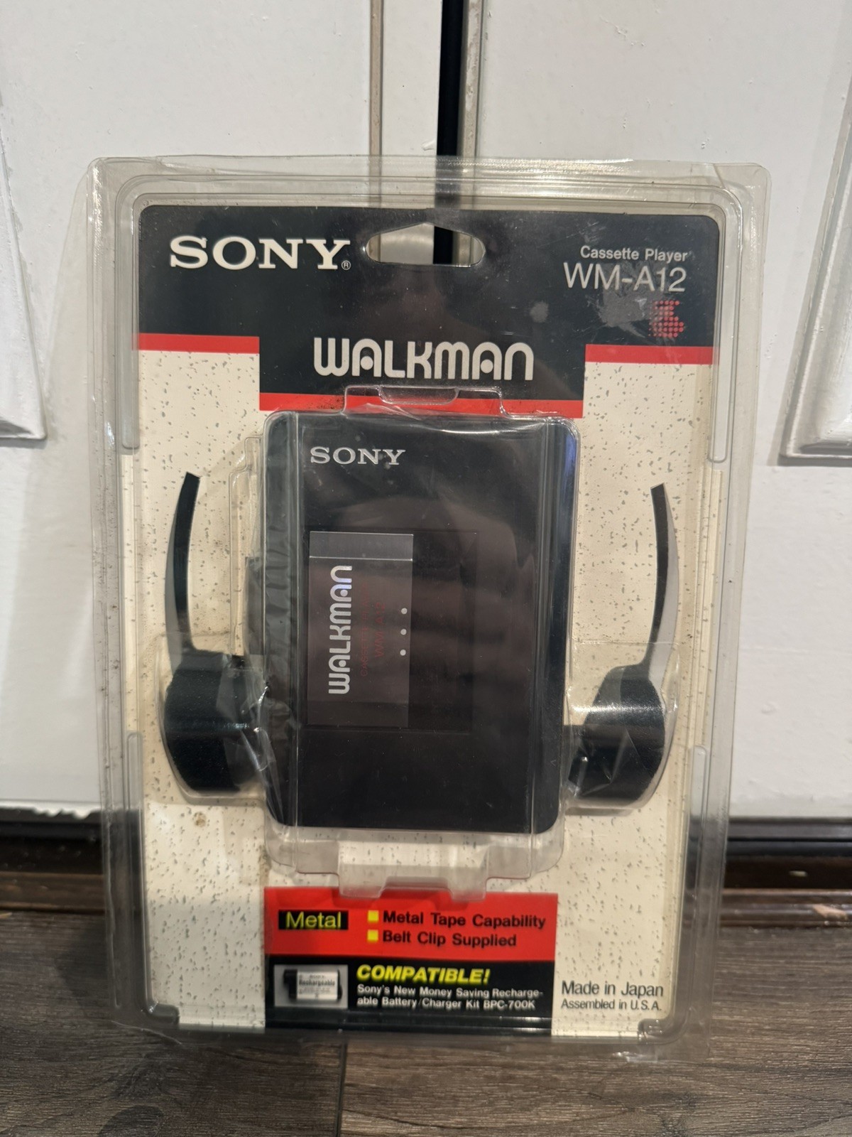 Sony Walkman WM-A12 Cassette Player NEW OLD STOCK Sealed Unused w/ Headphones Sony Walkman WM-A12 Cassette Player NEW OLD STOCK Sealed Unused w/ Headphones