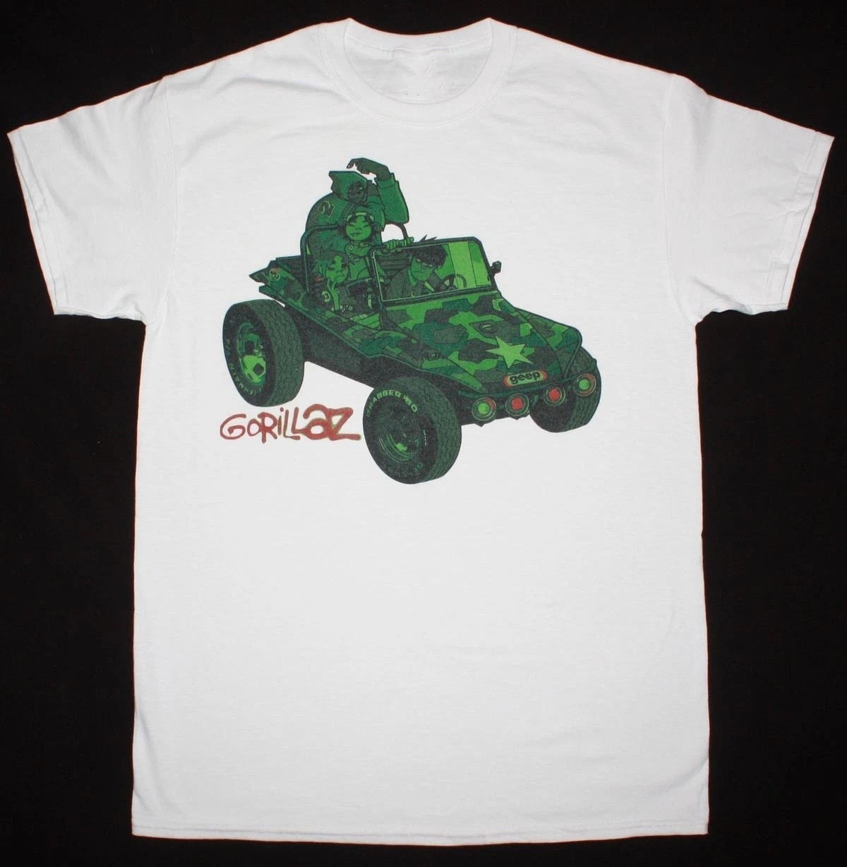 VTG GORILLAZ BAND GORILLAZ 2001 Cotton White S-5XL T Shirt For Fans NT104