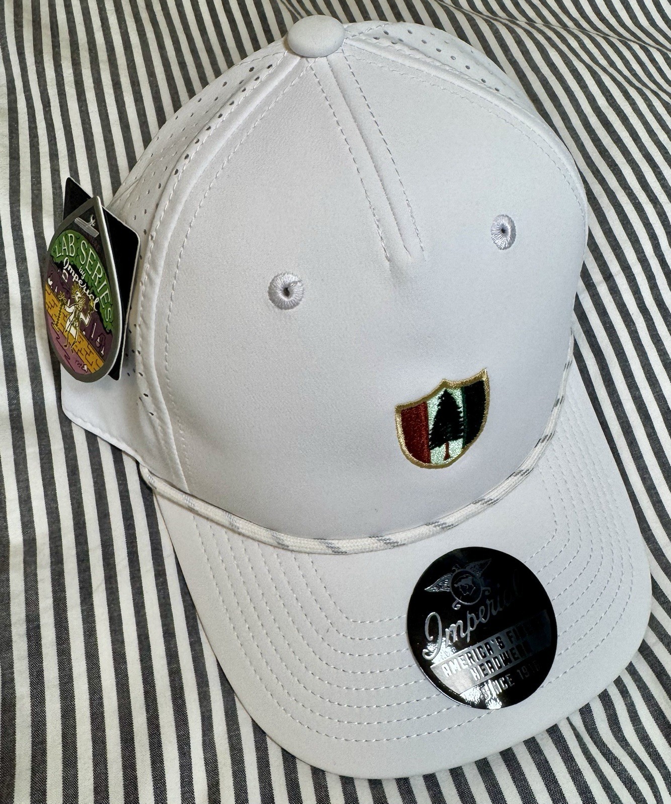 NEW Pine Valley Golf Club Members Logo Lab Series White Imperial Hat NEW Pine Valley Golf Club Members Logo Lab Series White Imperial Hat