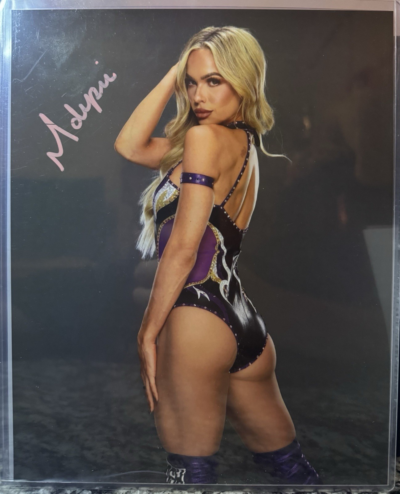 Maxxine Dupri Autographed 8x10 Original Wrestling Photo WWE NXT The Vision -Gear