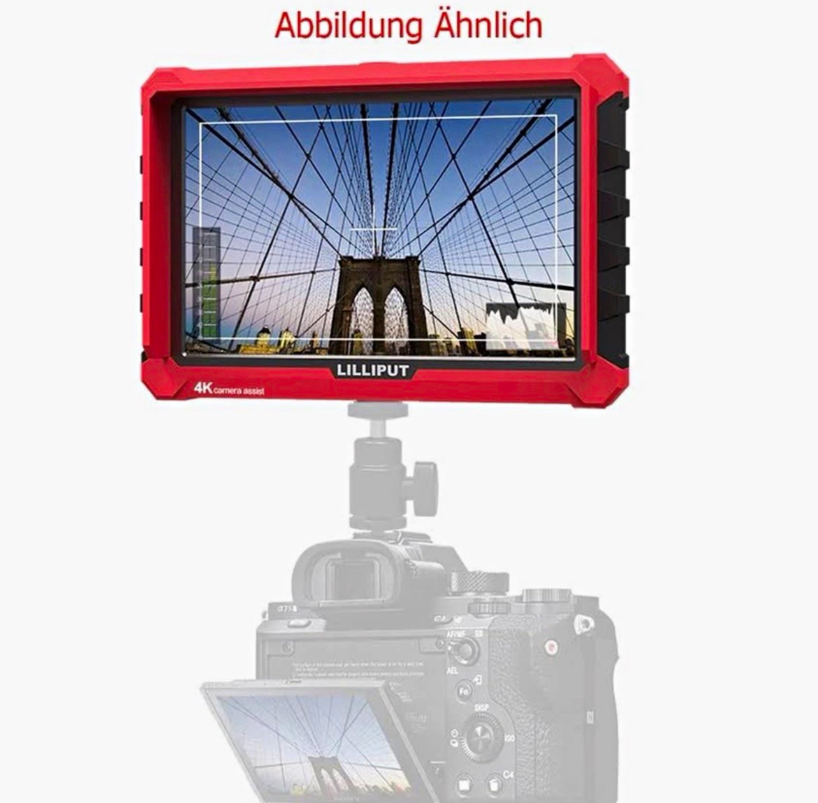 Lilliput A7S-B 7in LCD HDMI In/Out 4K Video Monitor Focus Assist VESA Lilliput A7S-B 7in LCD HDMI In/Out 4K Video Monitor Focus Assist VESA