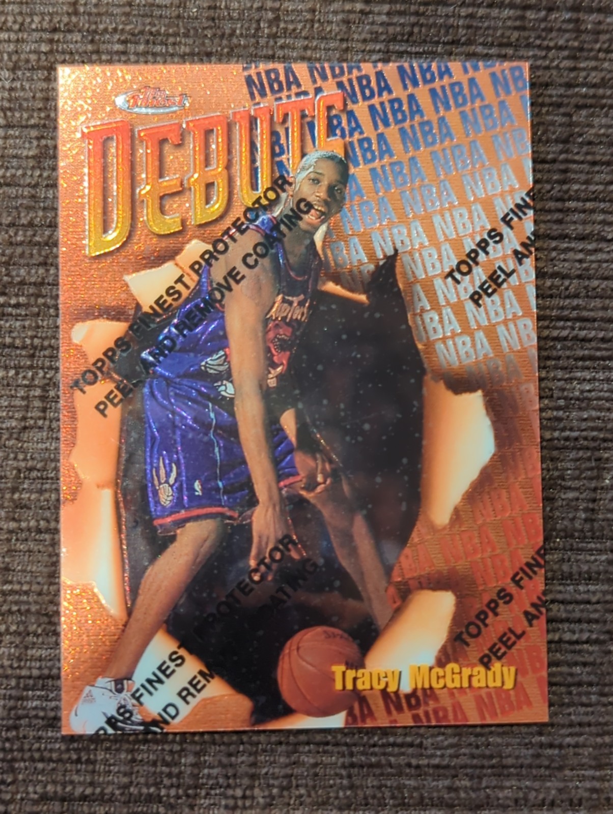 1997-98 Topps Finest Bronze Tracy McGrady Debuts #107 (RC) Toronto Raptors 1997-98 Topps Finest Bronze Tracy McGrady Debuts #107 (RC) Toronto Raptors