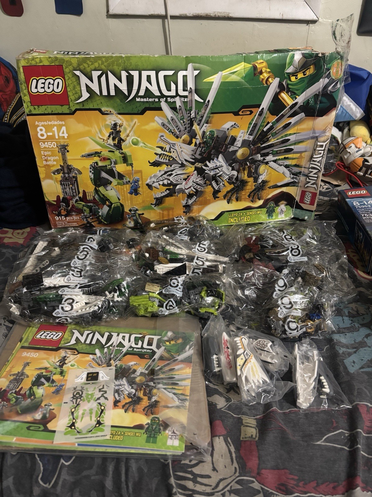 LEGO NINJAGO: Epic Dragon Battle OPENED all Bags Sealed(9450) LEGO NINJAGO: Epic Dragon Battle OPENED all Bags Sealed(9450)