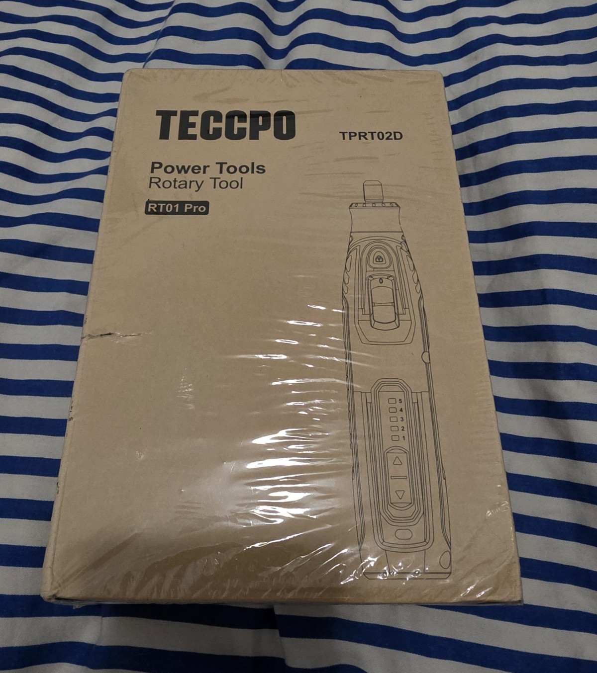TECCPO RT01 Pro Cordless 4V Li-Ion Rotary Tool Kit, 5k-30k RPM, 1/8\