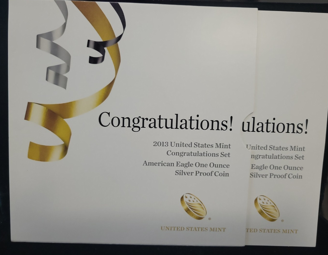 2013 W US Mint Congratulations Silver Eagle Set OGP | Key Date Low Mintage Clean 2013 W US Mint Congratulations Silver Eagle Set OGP | Key Date Low Mintage Clean