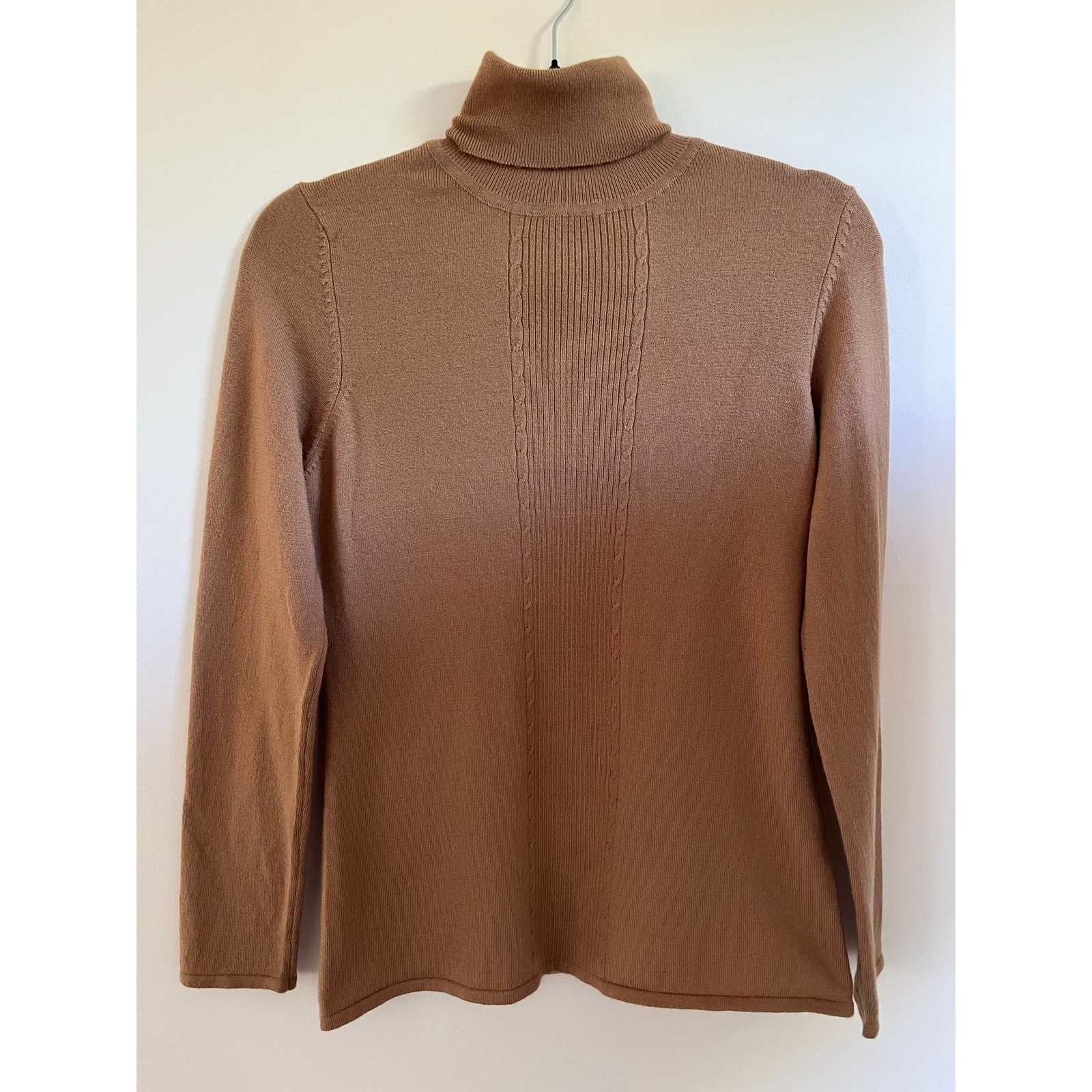 VTG 90s Y2K Rampage Women’s Camel Turtleneck Sweater Sz L