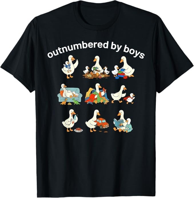 Outnumbered by Boys T-Shirt
