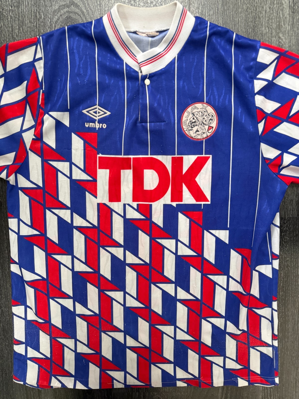 Original Umbro Ajax Amsterdam 1989/1990 Away Shirt Mens Medium M