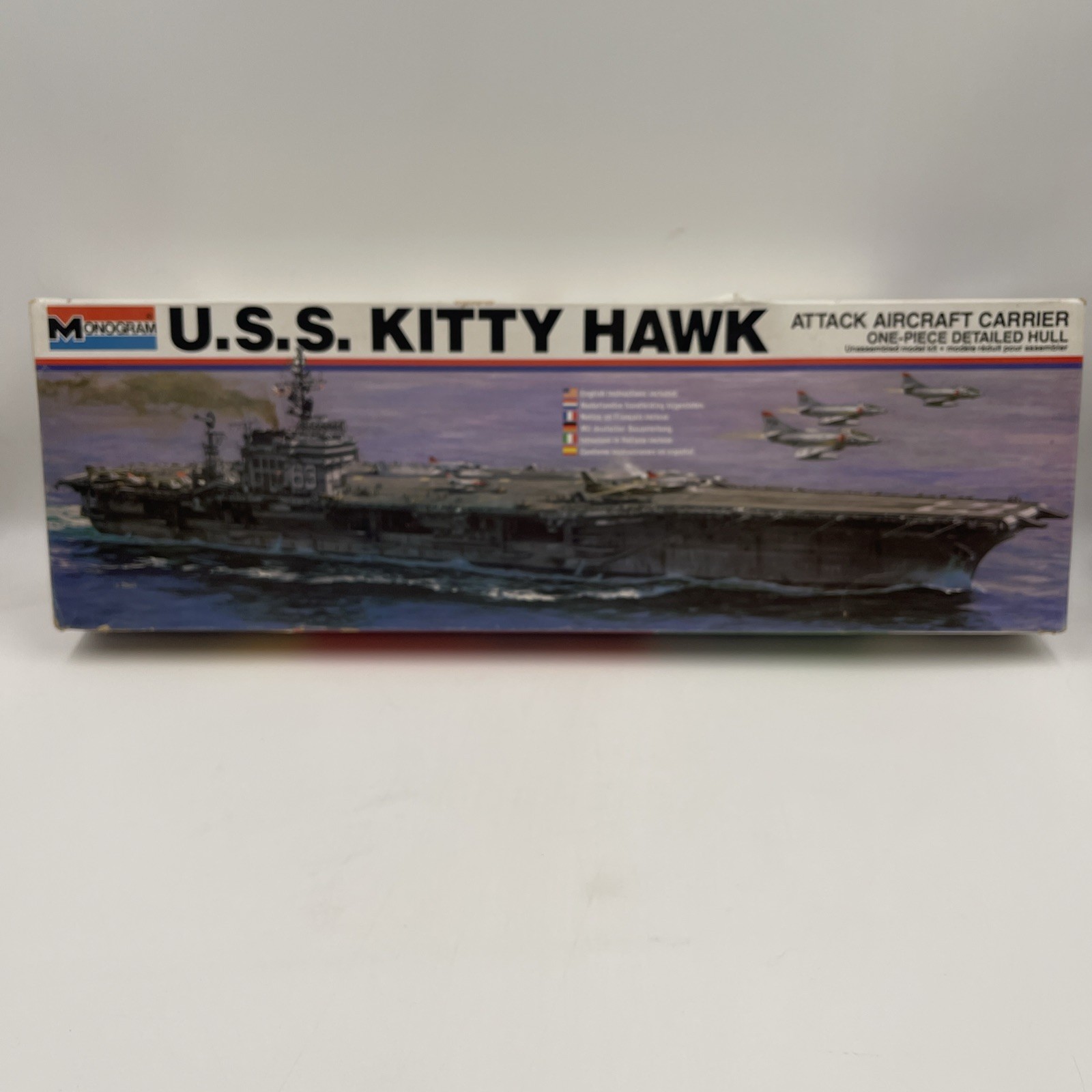 1978 Monogram USS Kitty Hawk Vintage, Kit #3007 Model Kit. 1978 Monogram USS Kitty Hawk Vintage, Kit #3007 Model Kit.