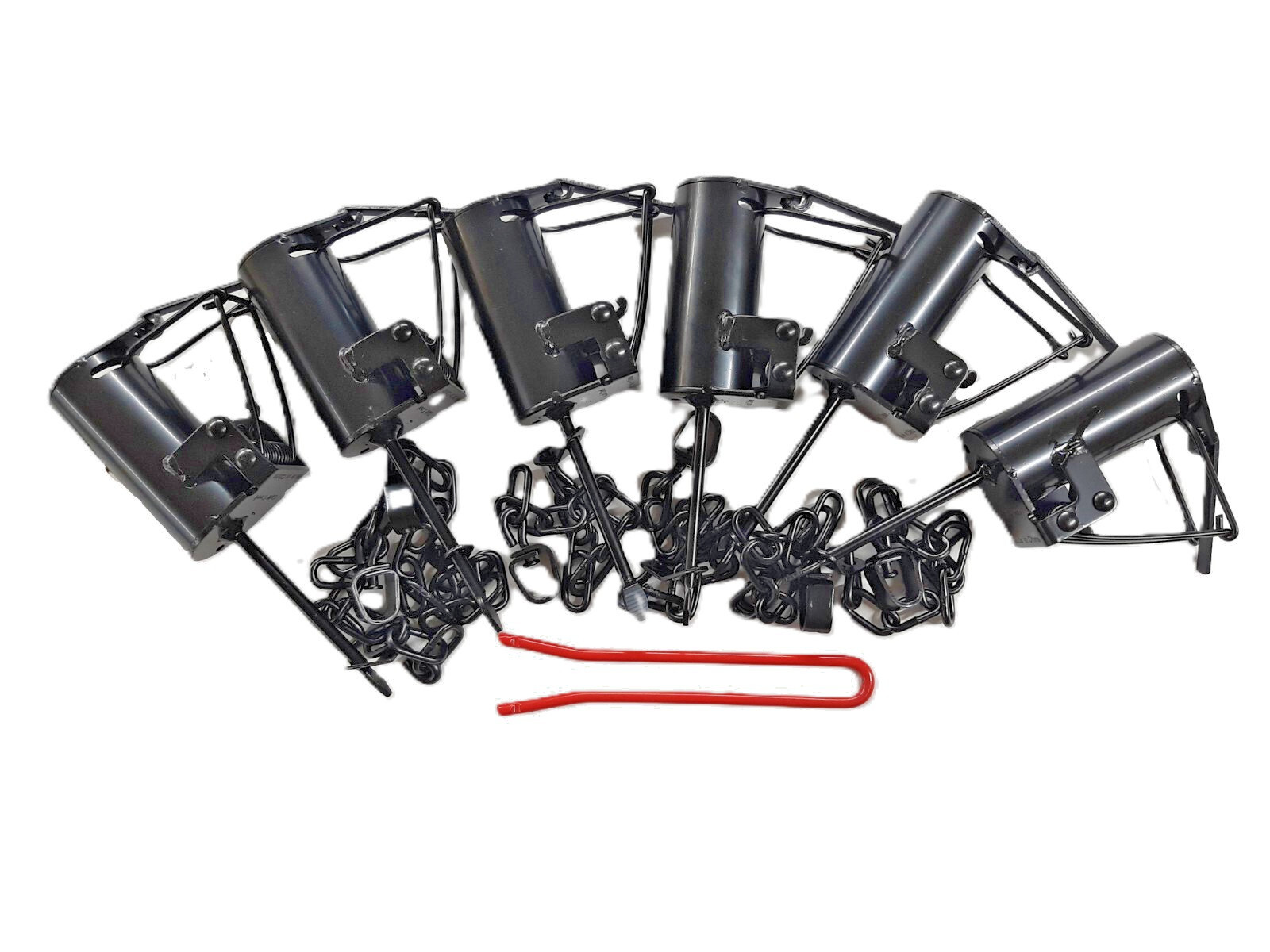 6 Cold Creek Brand Dog Proof (DP) Raccoon traps | setting tool included