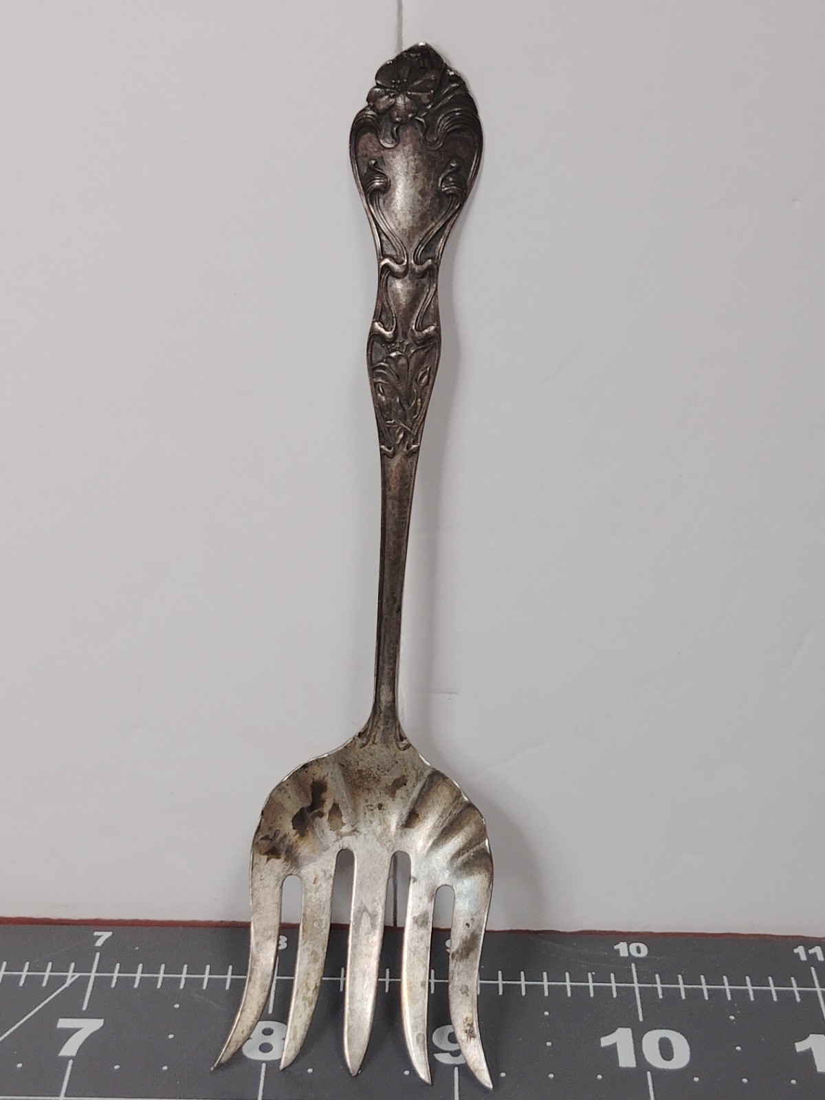 Antique Pat 1902 Sterling Silver Sardine Fork 5 1/4 \