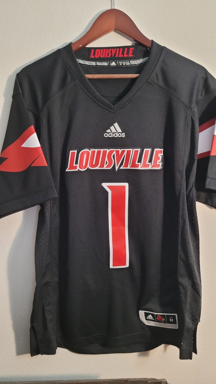 Adidas Premier NCAA Jersey Louisville Cardinals #1 Men\'s L