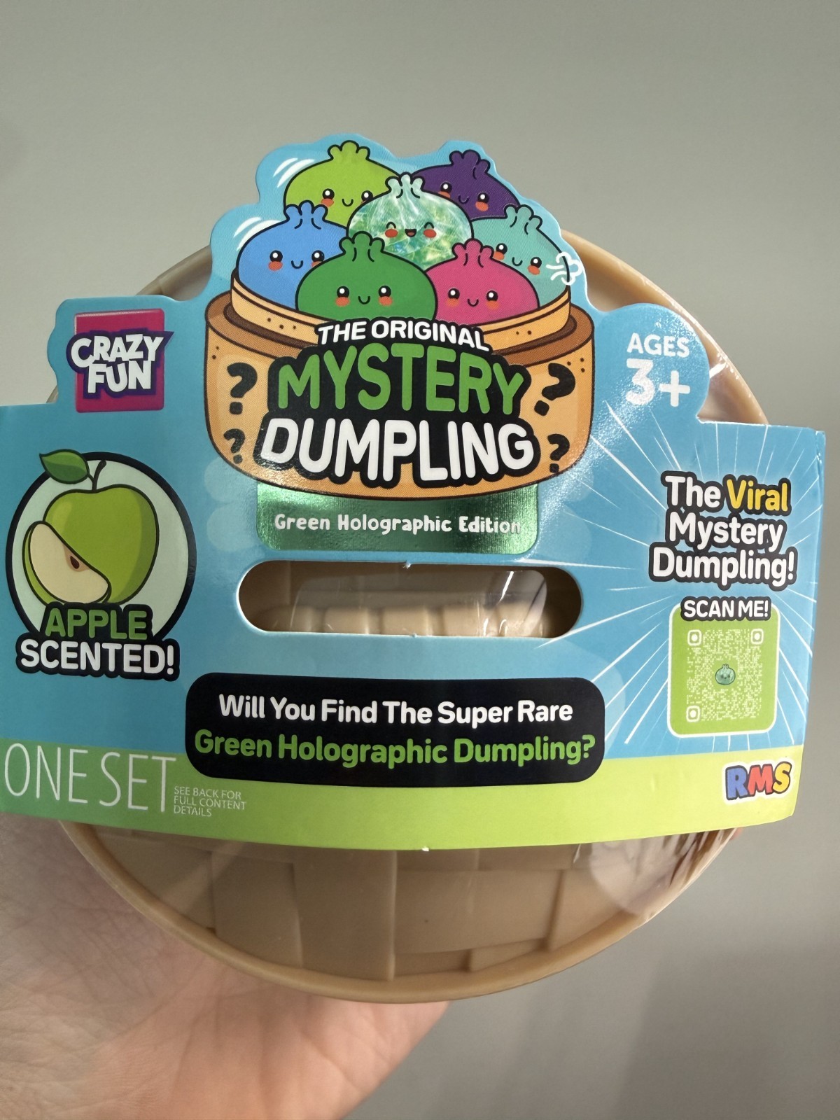 RMS The Original Mystery Dumpling Green Holographic Apple Scented NEW RMS The Original Mystery Dumpling Green Holographic Apple Scented NEW