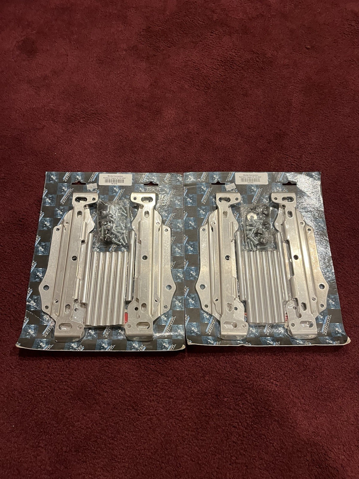 Works Connection - 18-B777 - Radiator Brace, Silver Two Sets For The Price Of On Works Connection - 18-B777 - Radiator Brace, Silver Two Sets For The Price Of On