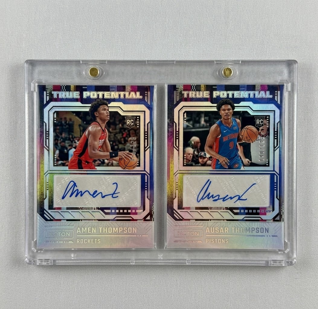 2023-24 Panini True Potential Amen Ausar Thompson #TPS-ASR /125 (AU, RC) TPS-AMN 2023-24 Panini True Potential Amen Ausar Thompson #TPS-ASR /125 (AU, RC) TPS-AMN