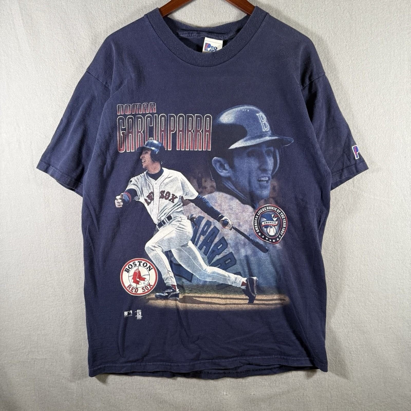 Vintage 1997 Pro Player Nomar Garciaparra Boston Red Sox Shirt Size L RARE ROTY Vintage 1997 Pro Player Nomar Garciaparra Boston Red Sox Shirt Size L RARE ROTY