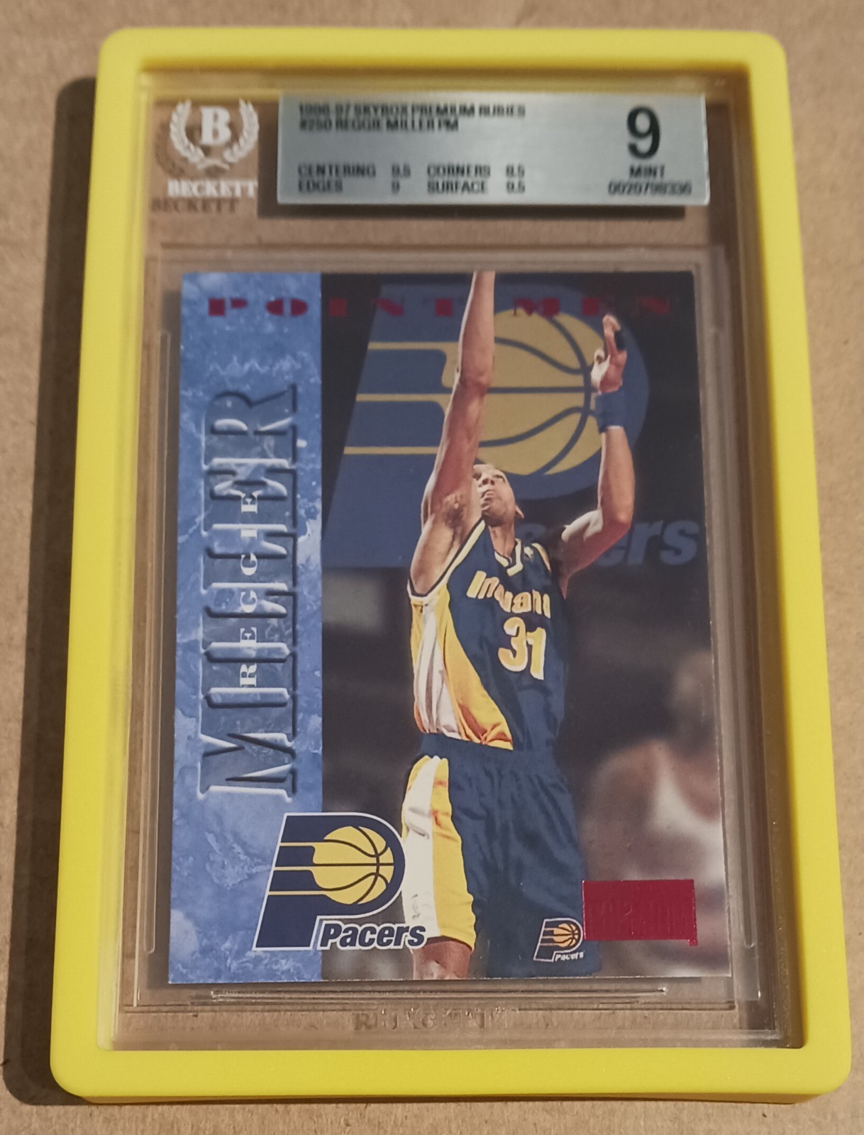 MINT 1996-97 Skybox Premium Rubies Point Men graded BGS 9 MINT 1996-97 Skybox Premium Rubies Point Men graded BGS 9