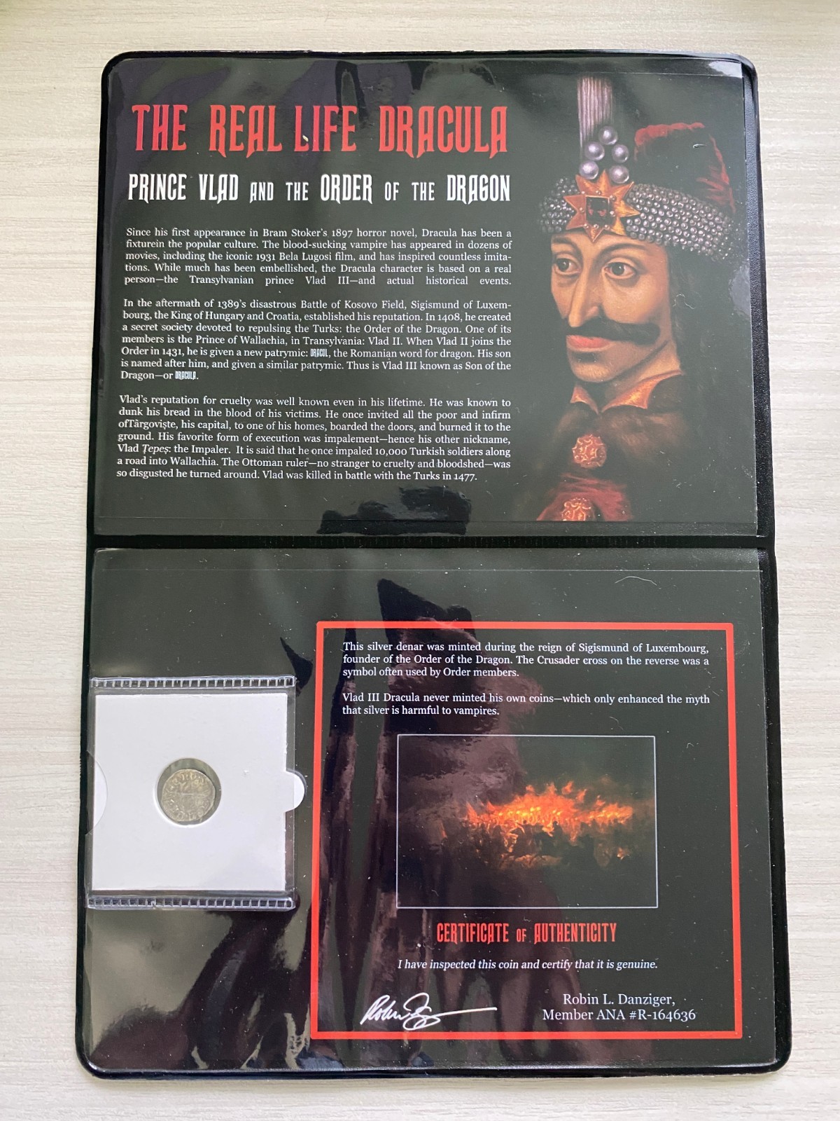 The Real Life Dracula: Prince Vlad Silver Dinar Sigismund Of Luxembourg 1400's