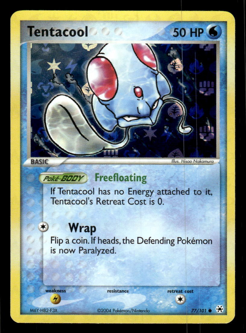 Pokemon TCG EX Hidden Legends #77/101 Tentacool Reverse NM