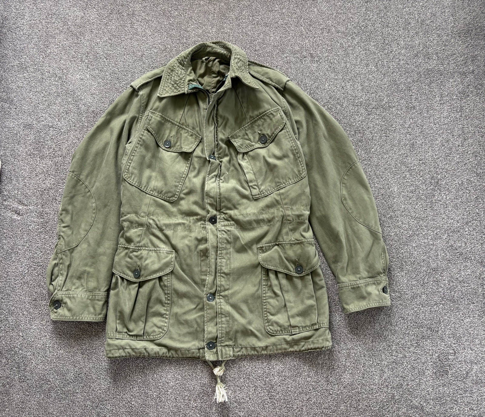 Vintage 1960s BRITISH Army Combat Jacket Rare Military Broad Arrow Antique