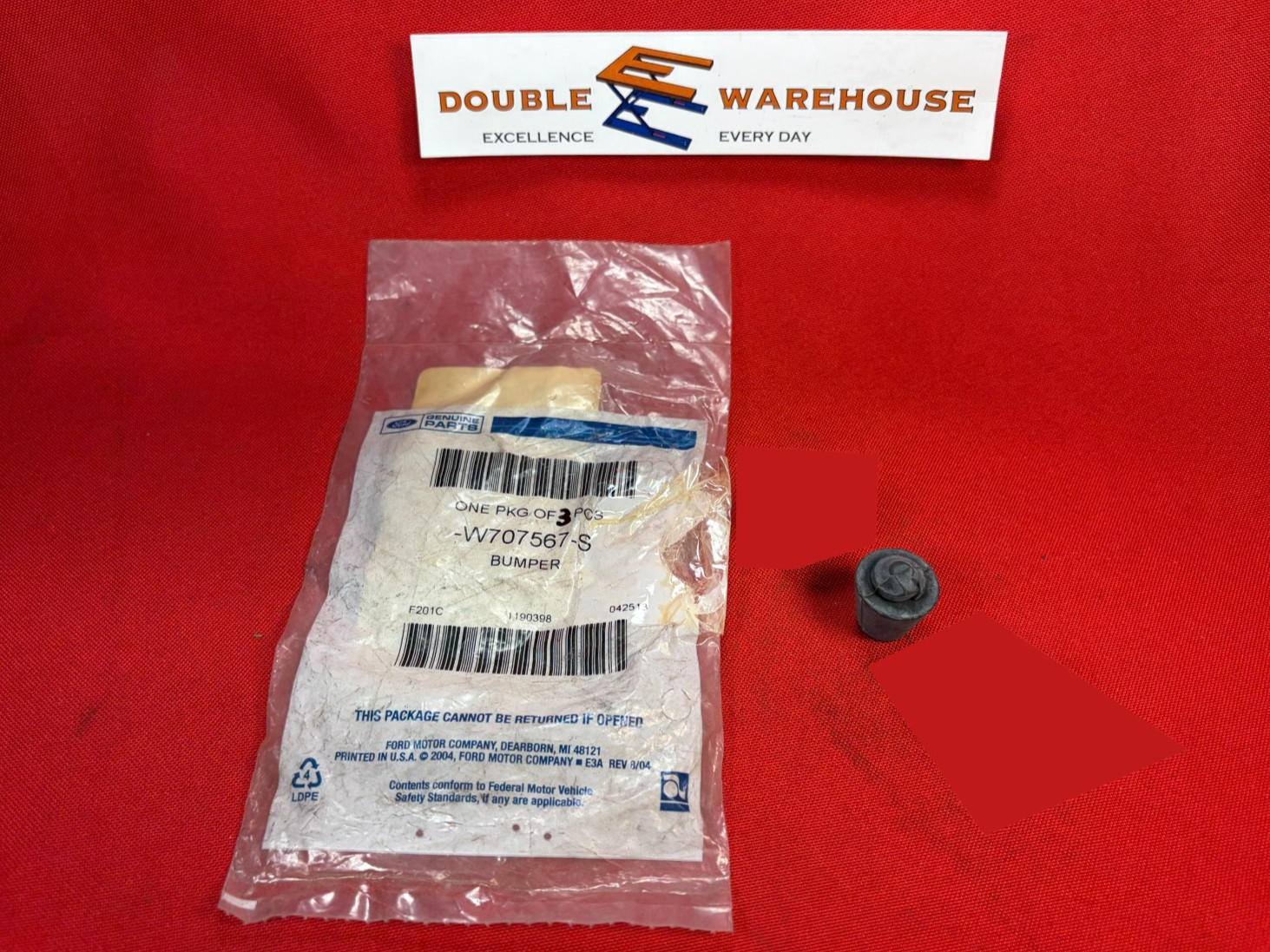 NOS OEM Ford W707567-S Bumper ONE (1) PER ORDER