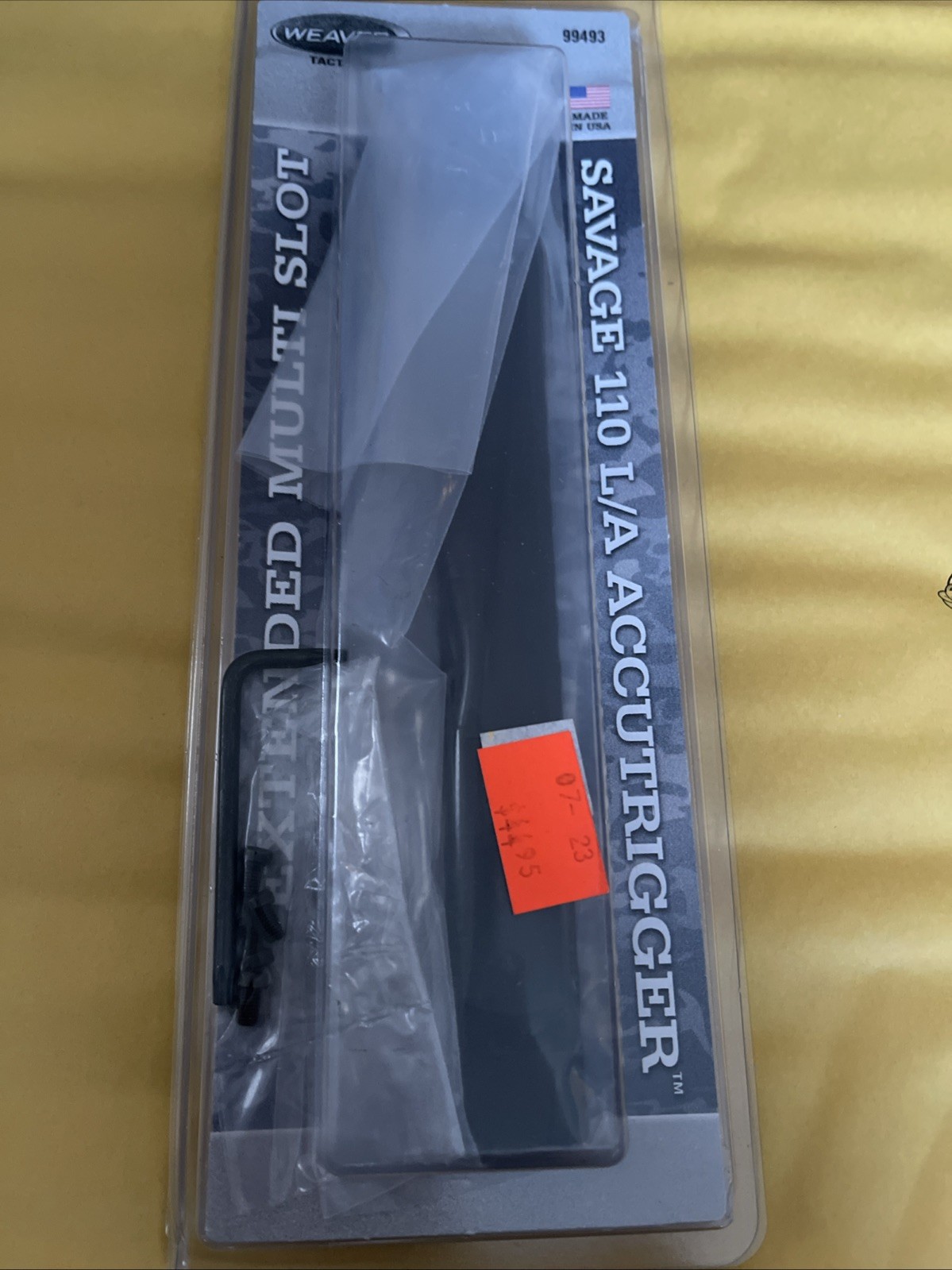 Weaver [99493] 1-Pc. Extended Multi-Slot Tactical Picatinny-Style Scope Base (E)