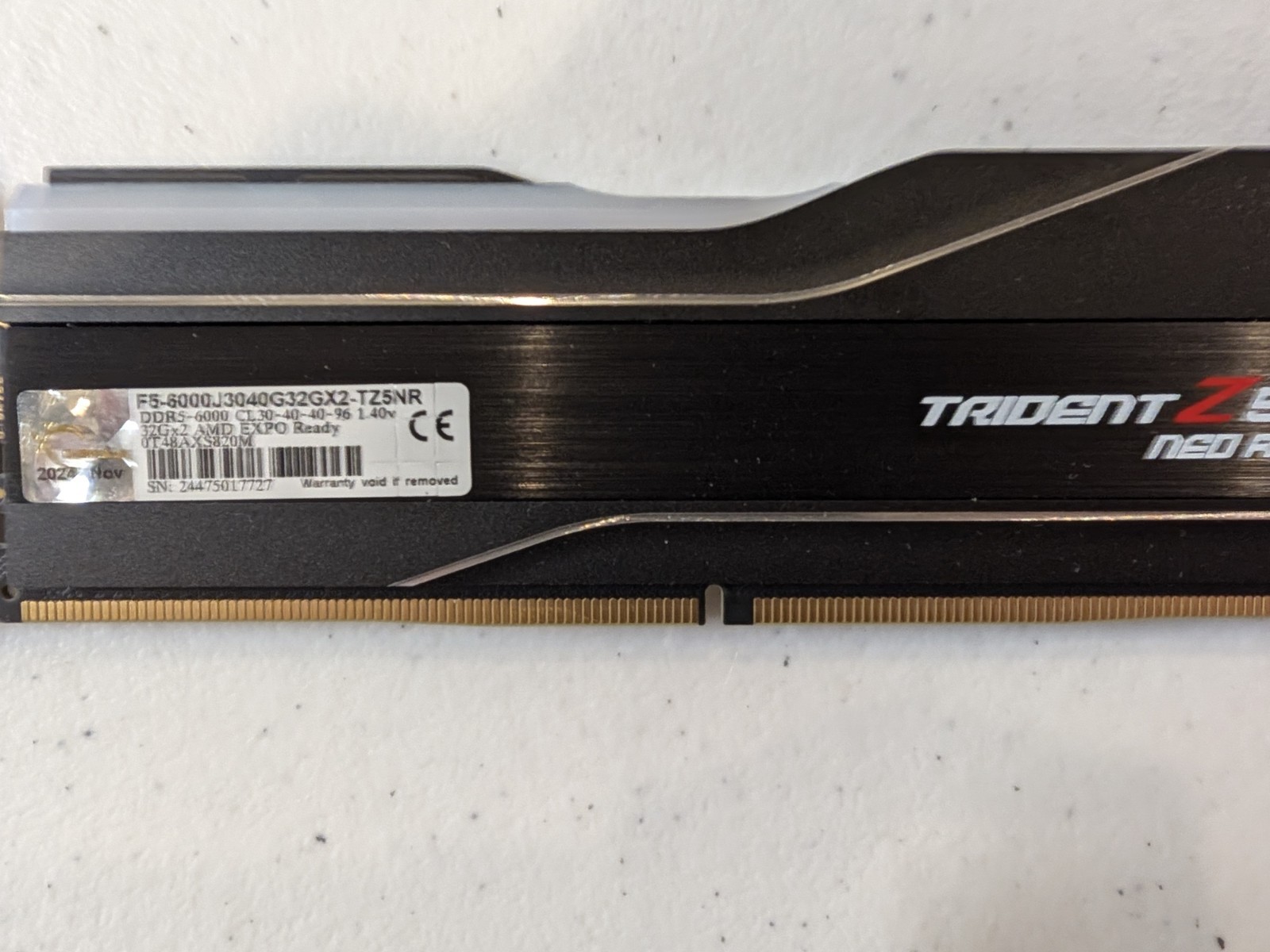 G.SKILL Trident Z5 Neo RGB  DDR5 RAM (AMD Expo) 64GB (2x32GB) 6000MT/s ...Tested