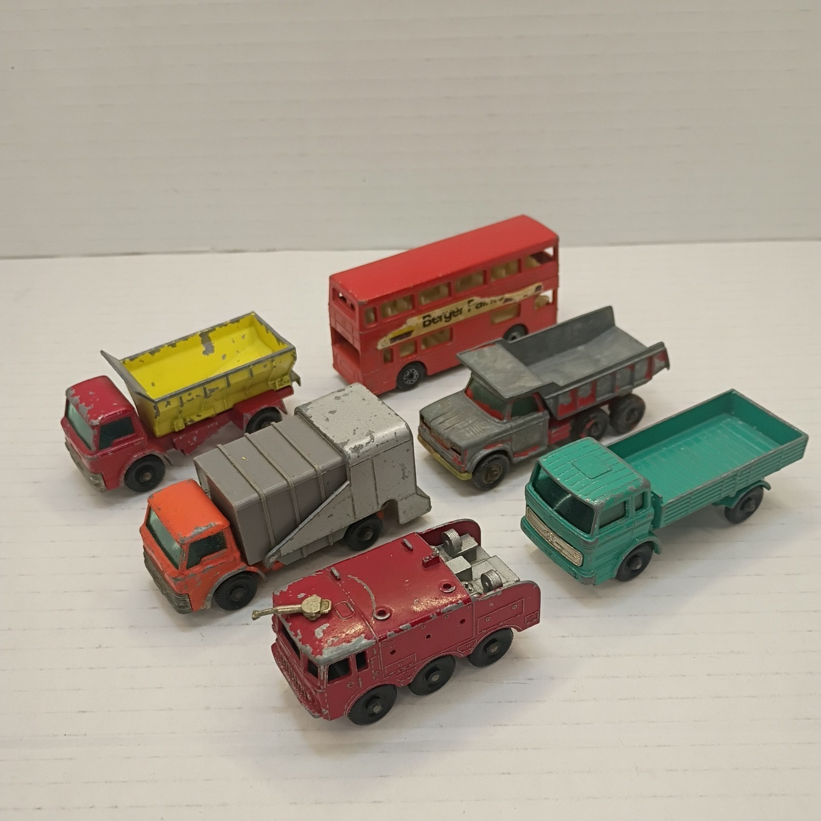 Vintage Lesney Matchbox Trucks Mix Lot of 6 