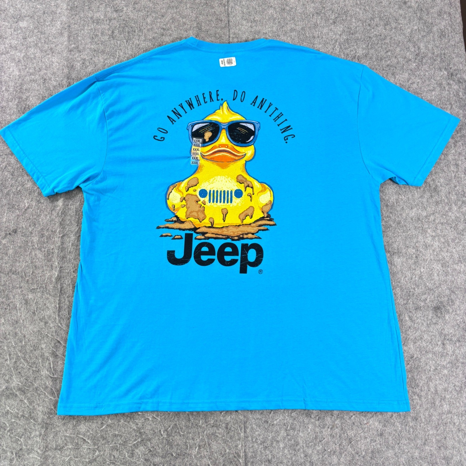 Jeep Mens T-Shirt 3XL Blue Duck Go Anywhere Do Anything Graphic Jedco 3813 NWT