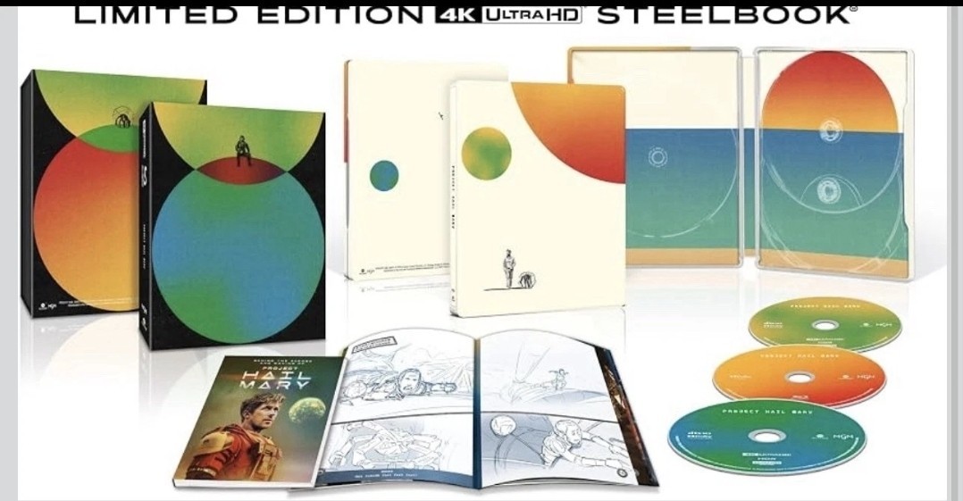 Project Hail Mary Limited Edition Steelbook 4K+Blu-ray PRESALE 10/13/2026