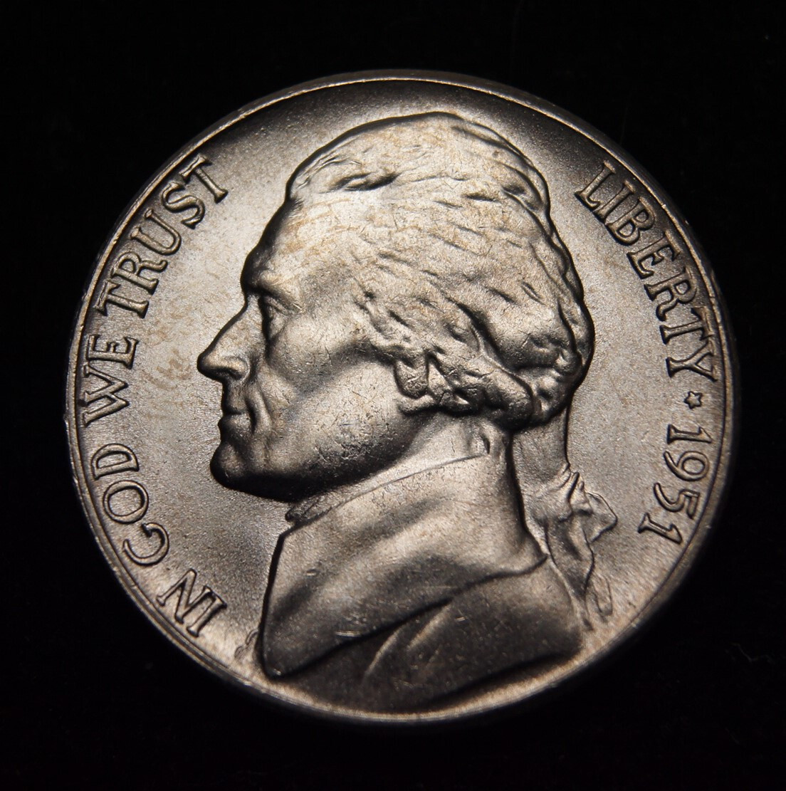 1951-S Jefferson Nickel BU++++Full Steps 1951-S Jefferson Nickel BU++++Full Steps