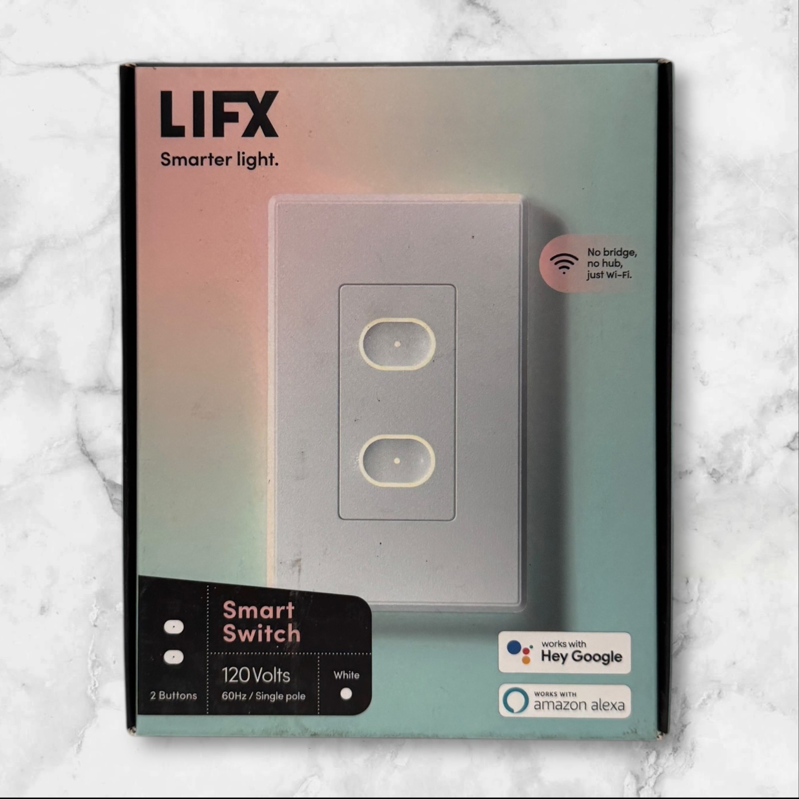 LIFX Smart Switch WiFi 2-Buttons White Works With Alexa & Google New In Box LIFX Smart Switch WiFi 2-Buttons White Works With Alexa & Google New In Box