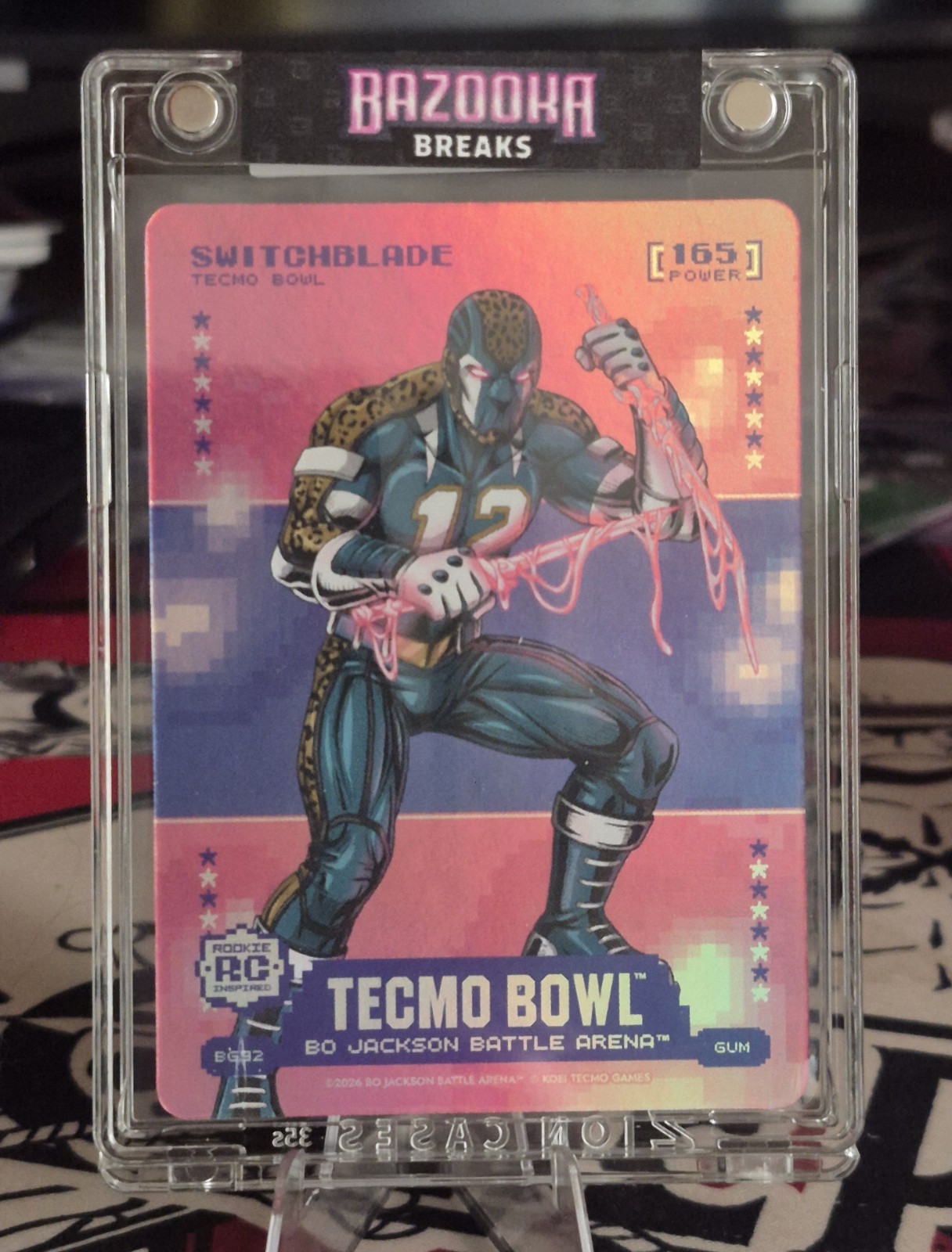 Bo Jackson Battle Arena Tecmo Bowl Switchblade Travis Hunter GUM 165 SP Bo Jackson Battle Arena Tecmo Bowl Switchblade Travis Hunter GUM 165 SP