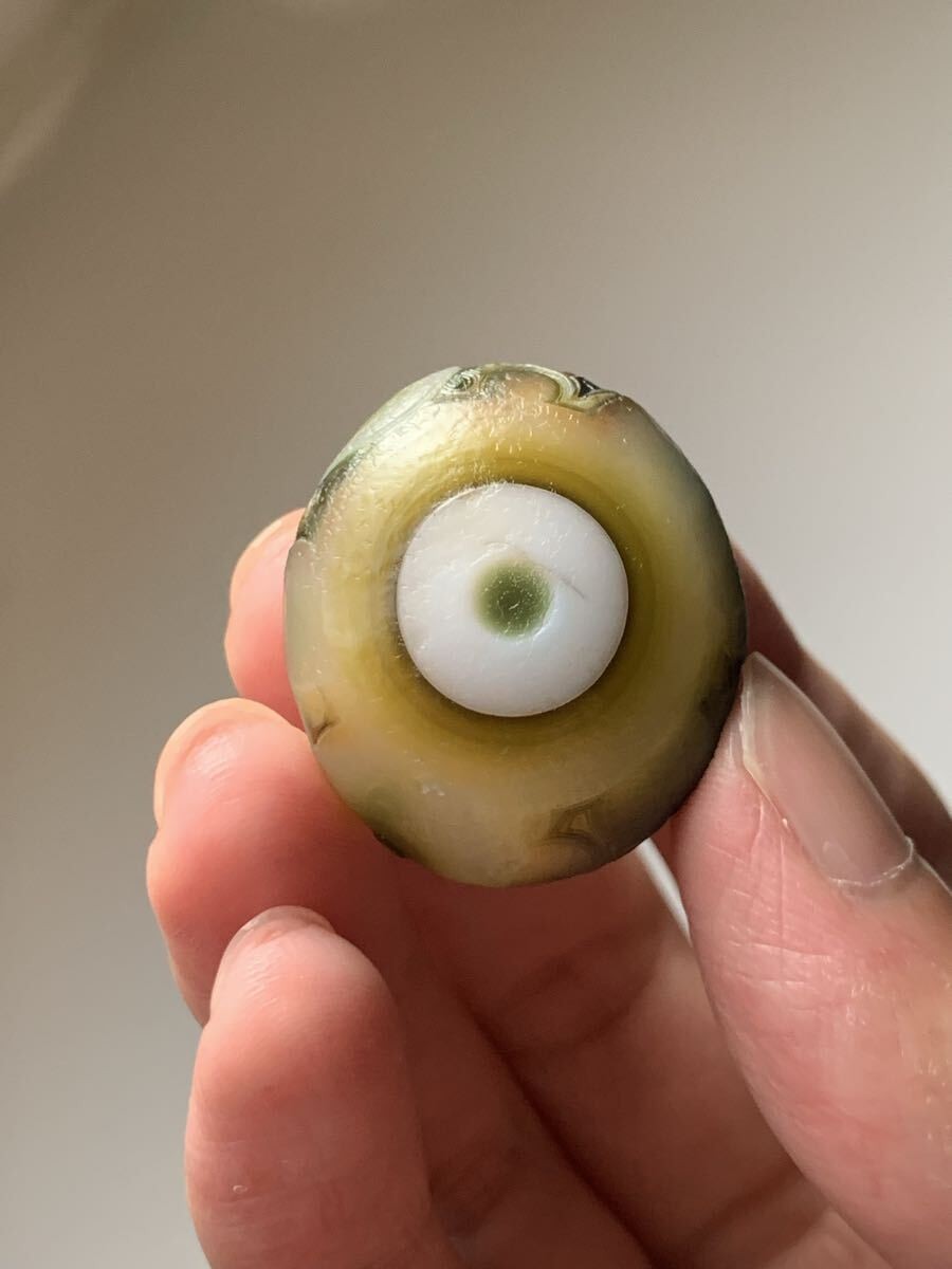 Japanese Netsuke Arashan Goby Agate Natural Stone
