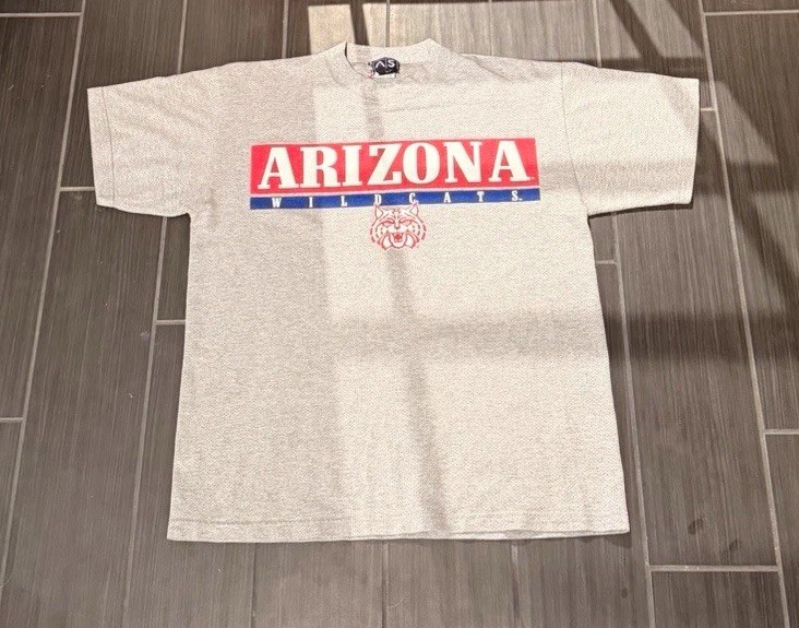Vintage Arizona Wildcats Gray Cotton Blend Graphic Tee M