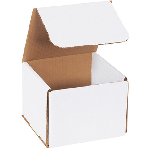 25 Pack 5x5x5 White Corrugated Shipping Mailer Packing Box Boxes 5