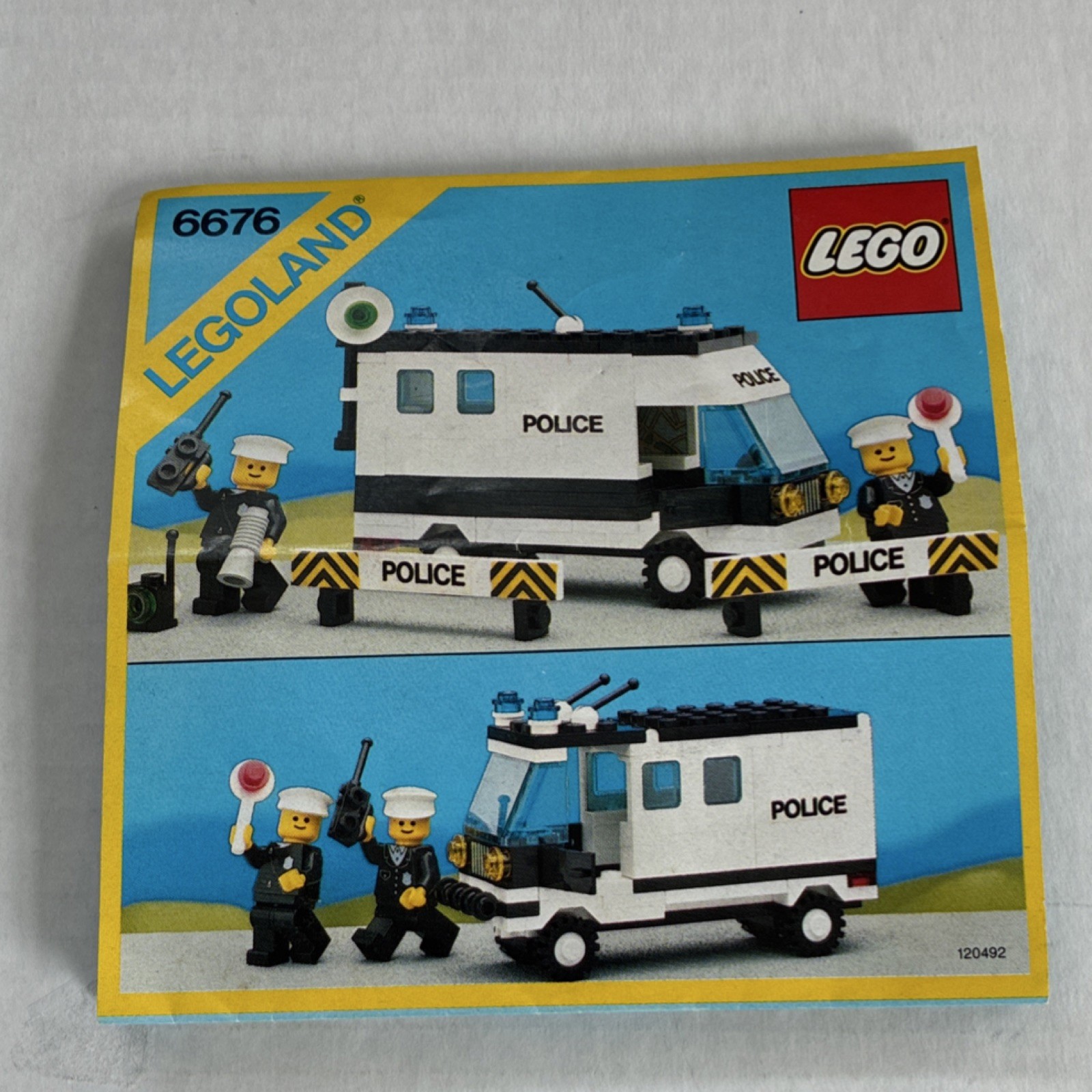 LEGO 6676 Police Van LEGOLAND Illustrated Instruction Manual English LEGO 6676 Police Van LEGOLAND Illustrated Instruction Manual English