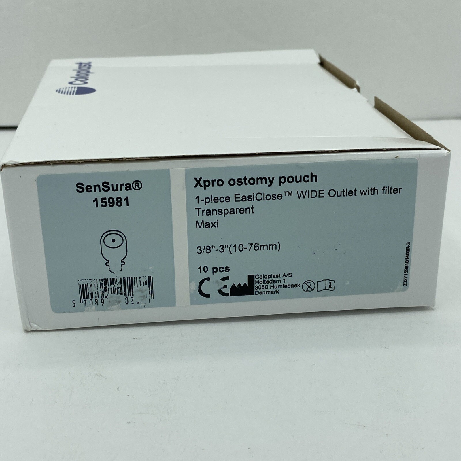 Coloplast 15981 SenSura Xpro Ostomy Pouch Drainable 3/8\