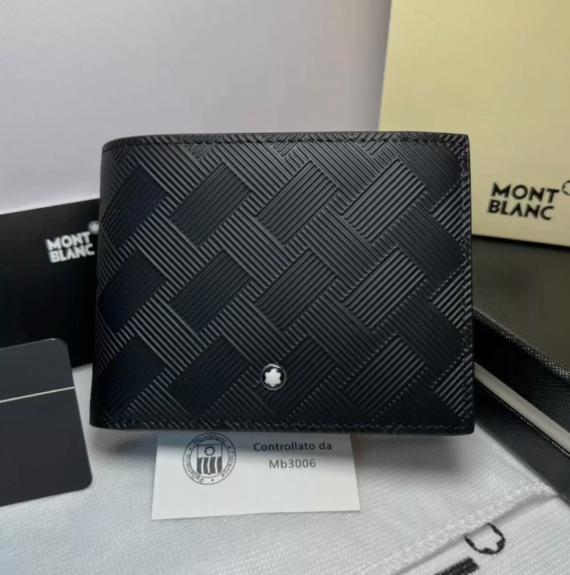 Montblanc Extreme 3.0 Black Leather Wallet 6CC Bifold Men’s Luxury NIB