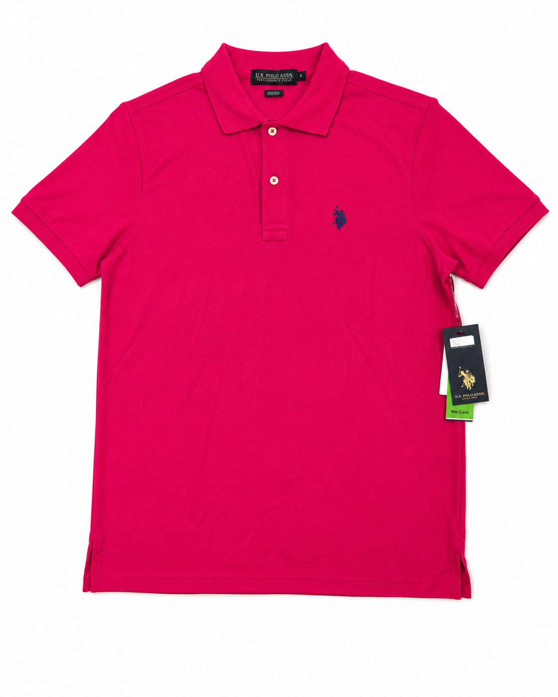 NWT~U.S. Polo Assn. Performance Piqué Polo Shirt Short Sleeve, 2 Colors/2 Sizes