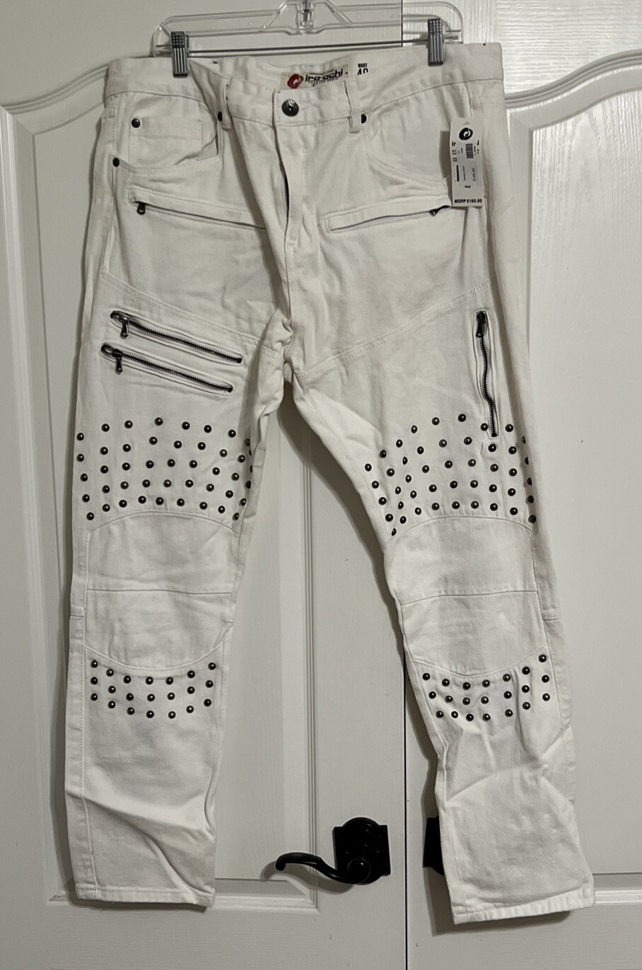 IRO-OCHI White Gaikotsu Denim Men Size 42x32 New-w-Tags. \ IRO-OCHI White Gaikotsu Denim Men Size 42x32 New-w-Tags. \